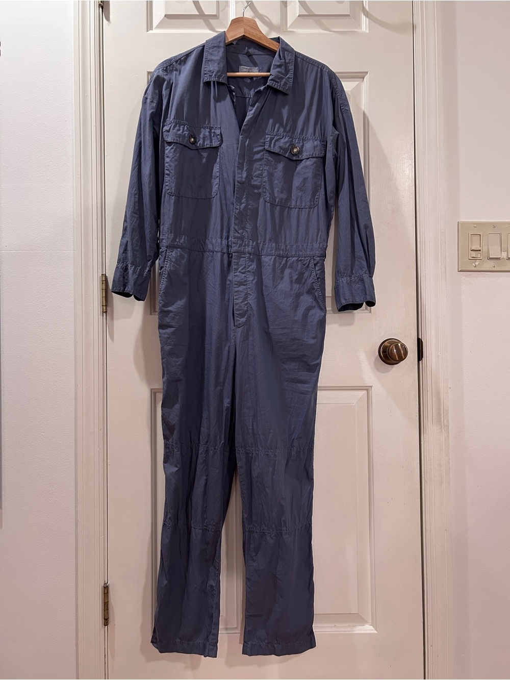 Lou & Grey Slate Blue Utility Jumpsuit Romper